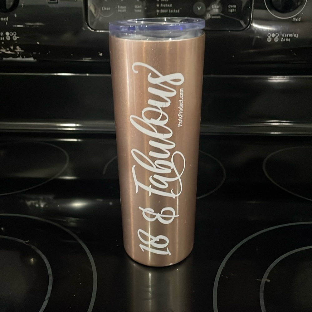 18 & Fabulous tumbler